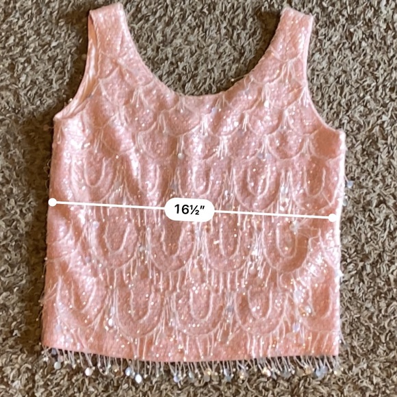 Koret of California Vintage Beaded Sequin Wool Top - Picture 10 of 10